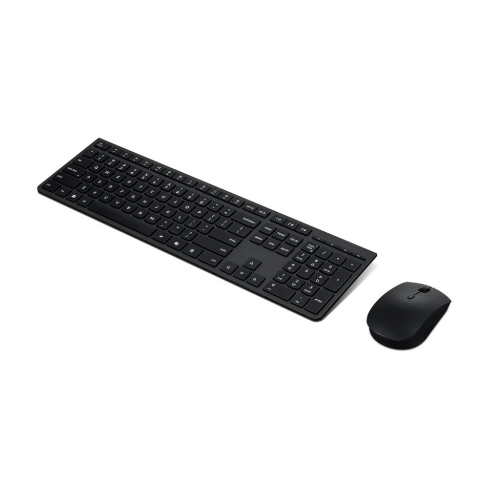 Lenovo Lenovo Professional - sats med tangentbord och mus full size - QWERTY - Nordisk - grå Inmatningsenhet