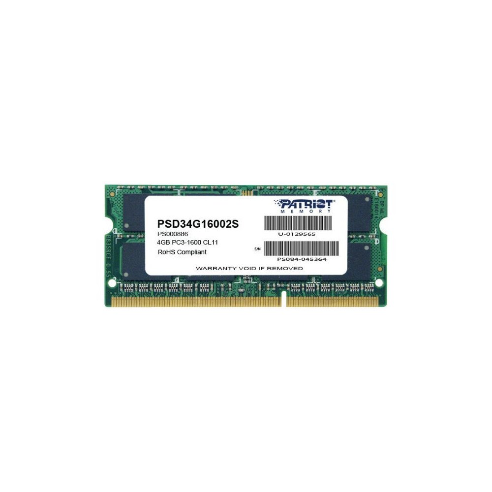 Patriot Memory Patriot Signature Line - DDR3 - modul - 4 GB - SO DIMM 204-pin / PC3-12800 - ej buffrad