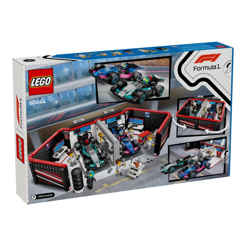 LEGO LEGO City 60444 - F1 Garage & Mercedes-AMG & Alpine Bilar - byggsats