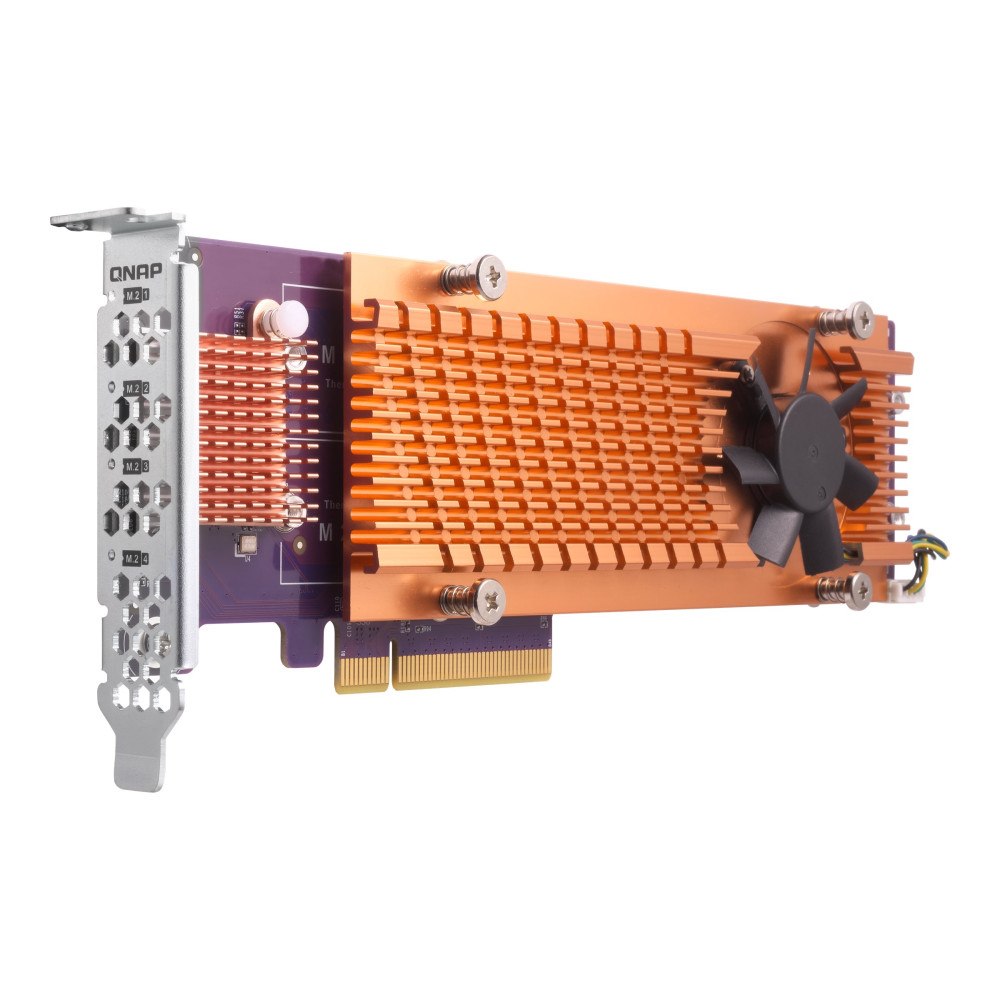 Qnap Systems QNAP QM2-4P-384 - kontrollerkort - PCIe 3.0 - PCIe 3.0 x8