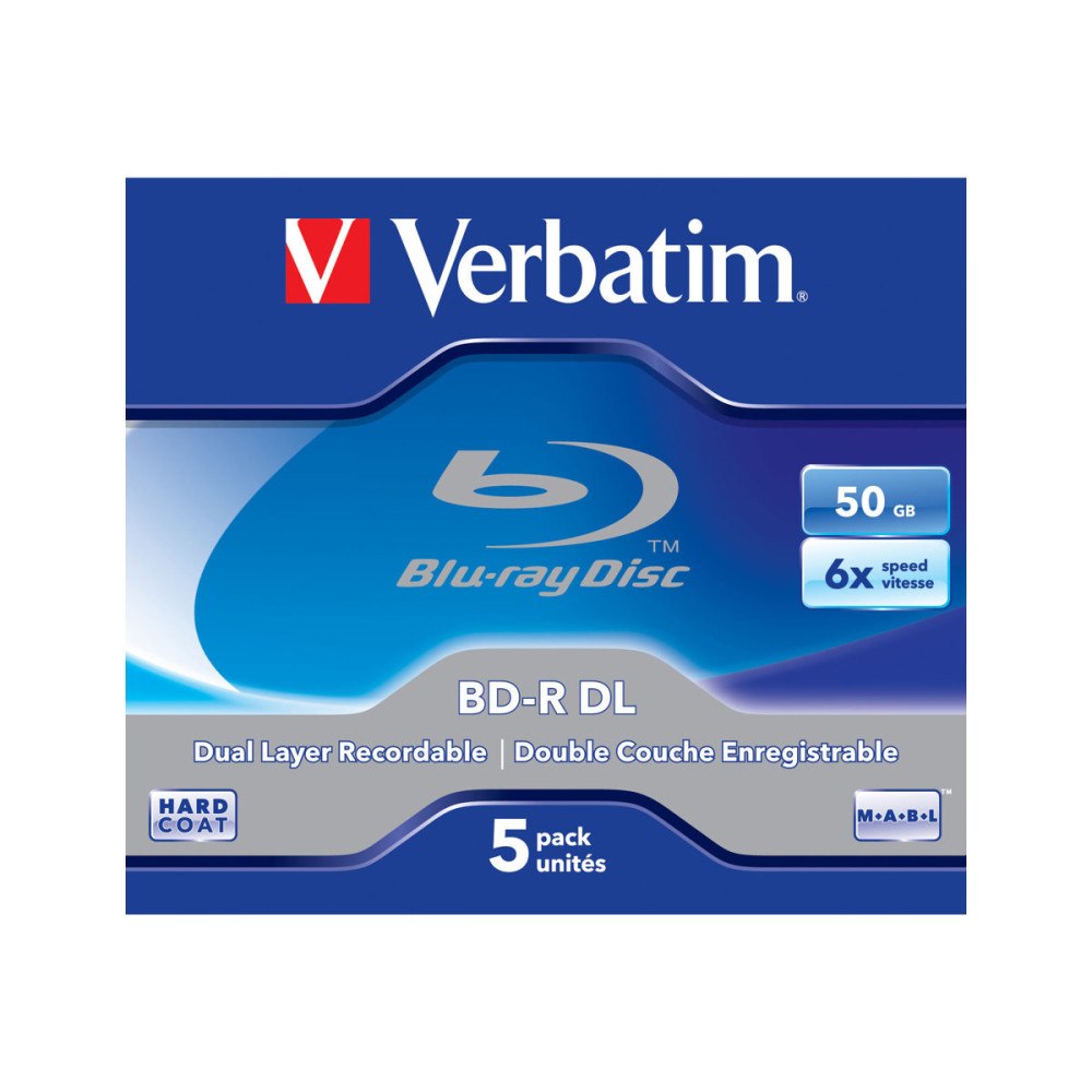 VERBATIM Verbatim - BD-R DL x 5 - 50 GB - lagringsmedier