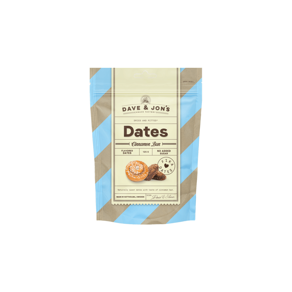 DAVE & JON'S Dadlar Kanelbulle Milkshake 125g