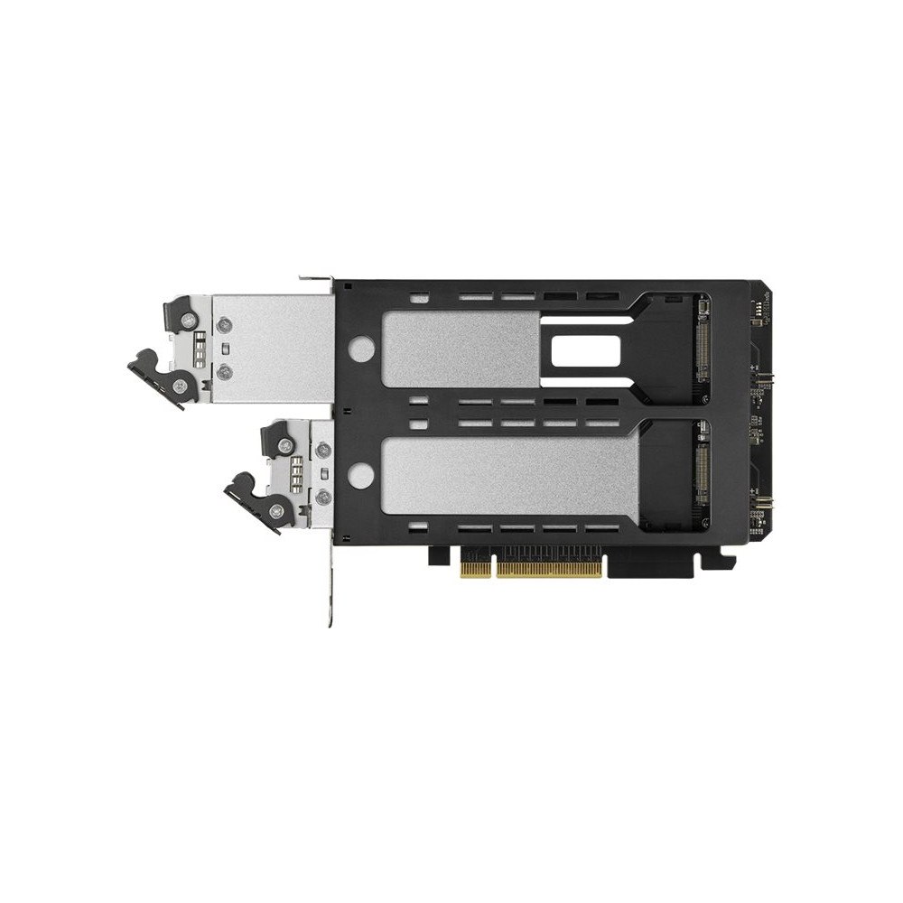 ICY DOCK ICY Dock ToughArmor MB842MP-B - förvaringsmobilrack - 2 bay removable - M.2 NVMe Card - PCIe 4.0 x16