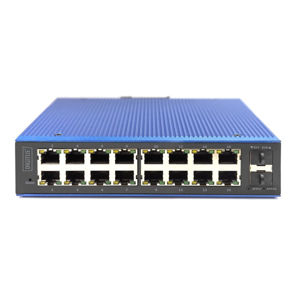 Digitus DIGITUS - switch - industriell - 16 portar - Administrerad