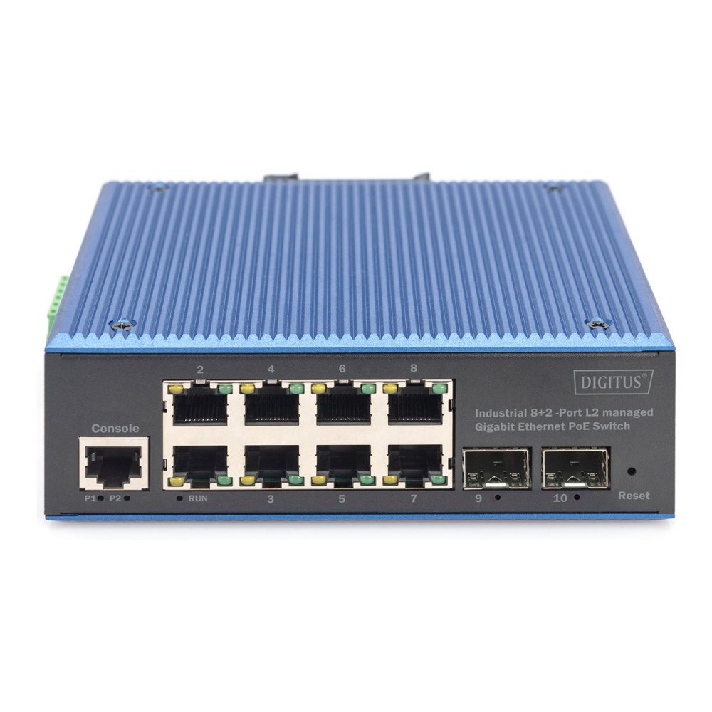 Digitus DIGITUS DN-651157 - switch - industriell, L2 - 8 portar - Administrerad