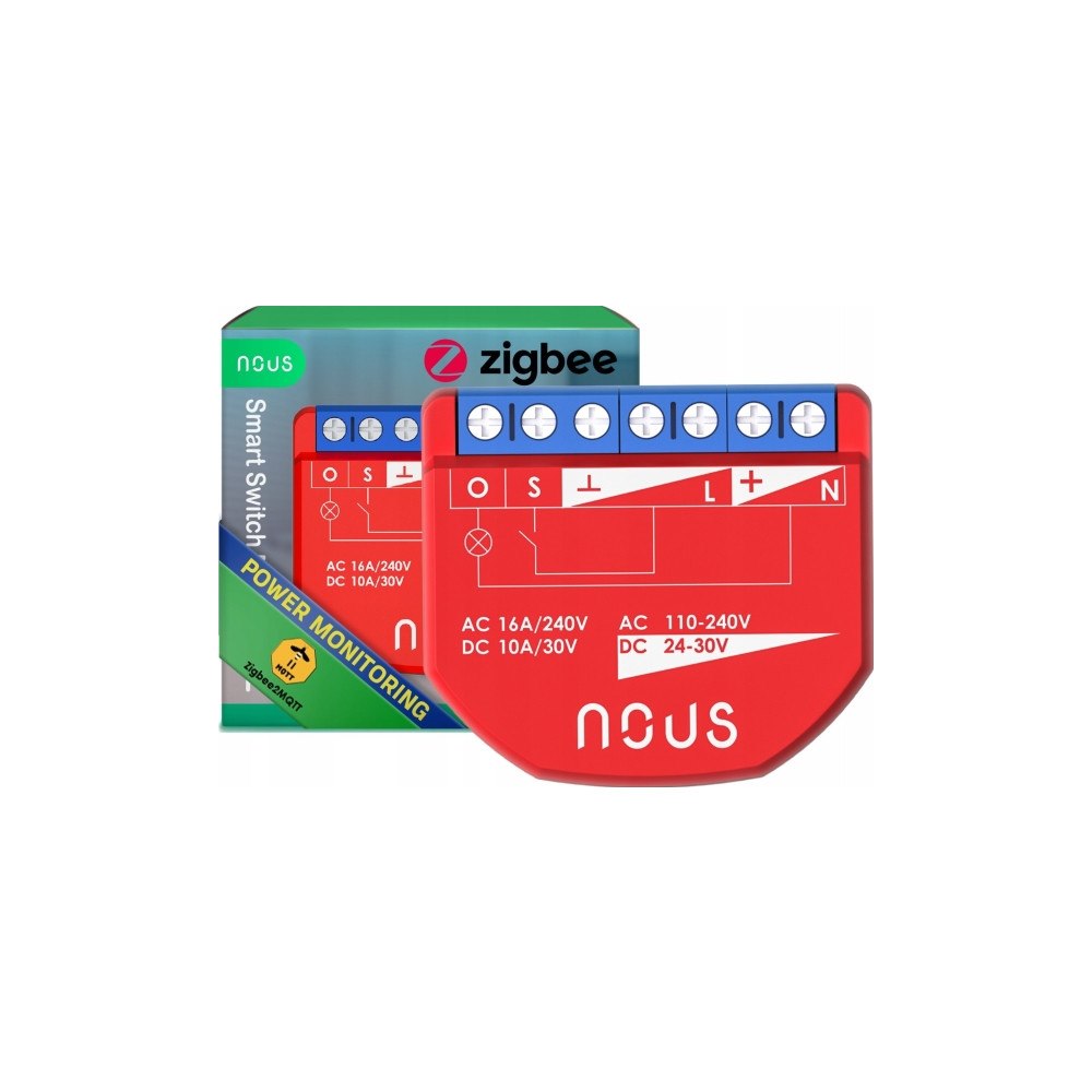 Nous NOUS B2Z Omkopplare ställdon ZigBee PM 1 kanal / 16A / ZigBe...