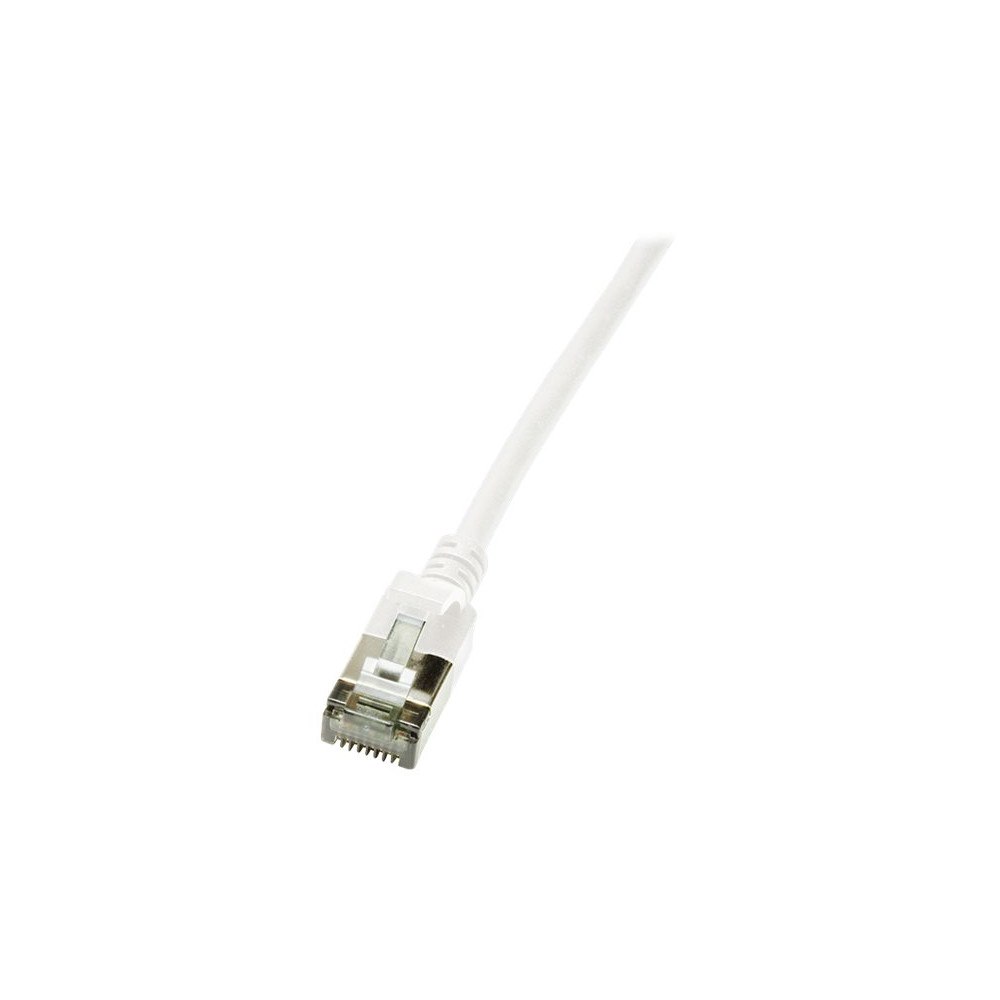 2direct LogiLink Ultraflex SlimLine - patch-kabel - 0.5 m - vit, RAL 9010