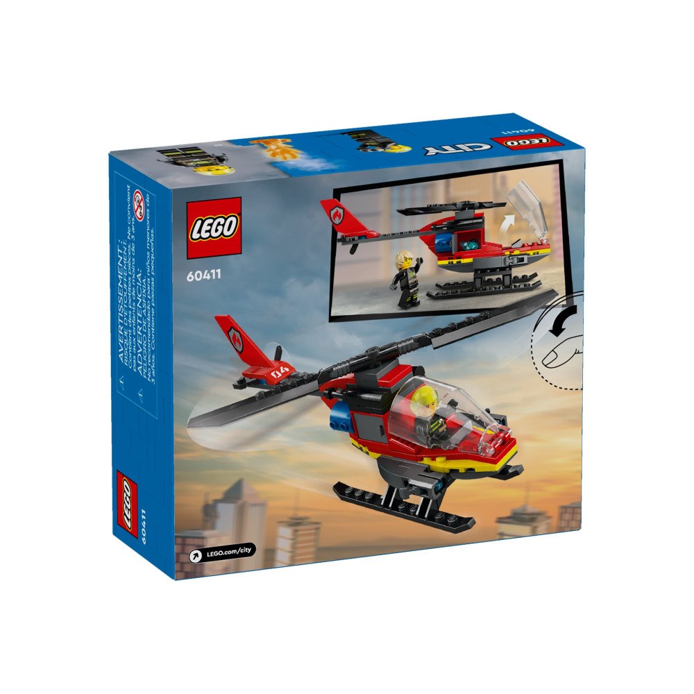 LEGO LEGO City 60411 - Brandhelikopter - byggsats