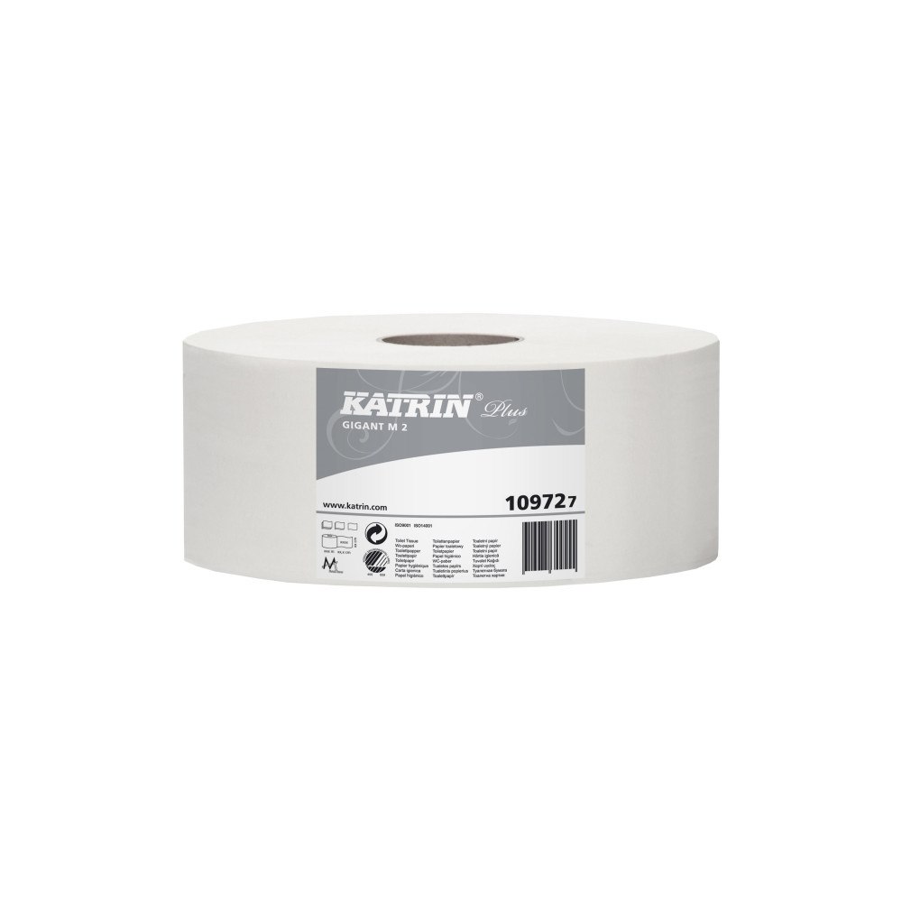 KATRIN Toalettpapper Katrin Plus Gigant M 2-lagigt 310m 6rl/kartong...