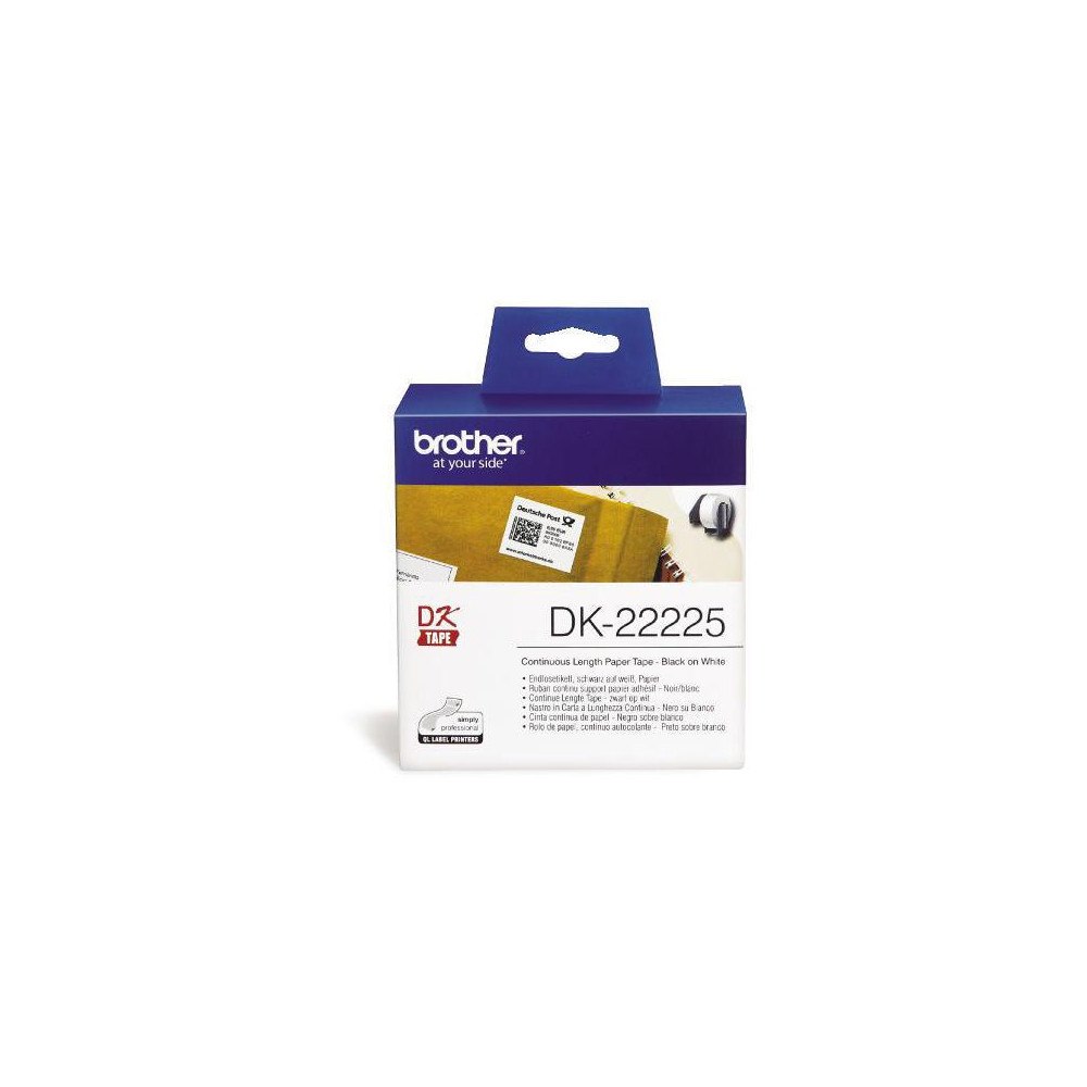 Brother Etikett BROTHER DK22225 38mm vit