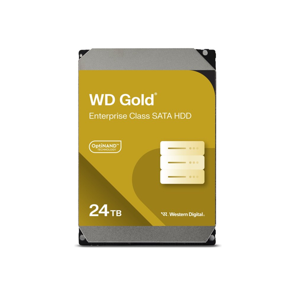 Western Digital WD Gold - hårddisk - Enterprise - 24 TB - SATA 6Gb/s