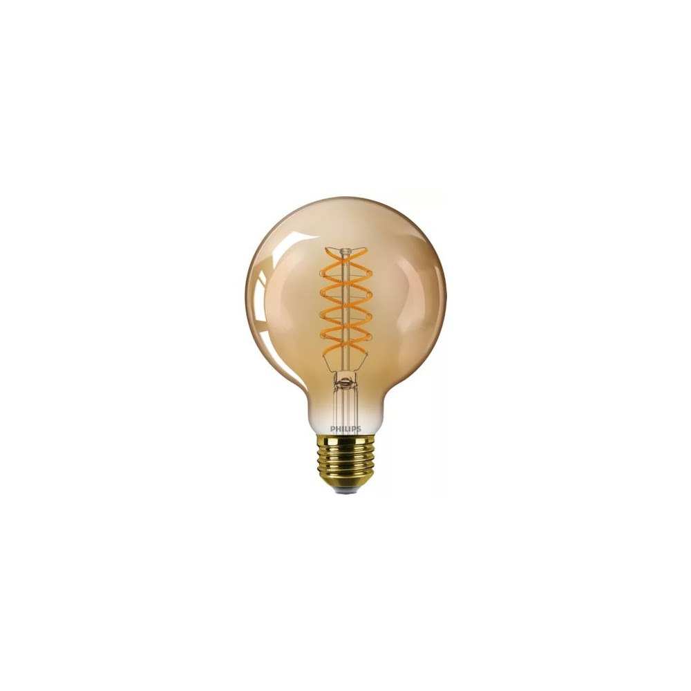 Philips Philips - LED-glödlampa med filament - form: G95 - E27 - 7 W - 1/3.8/7 W - 2700 K