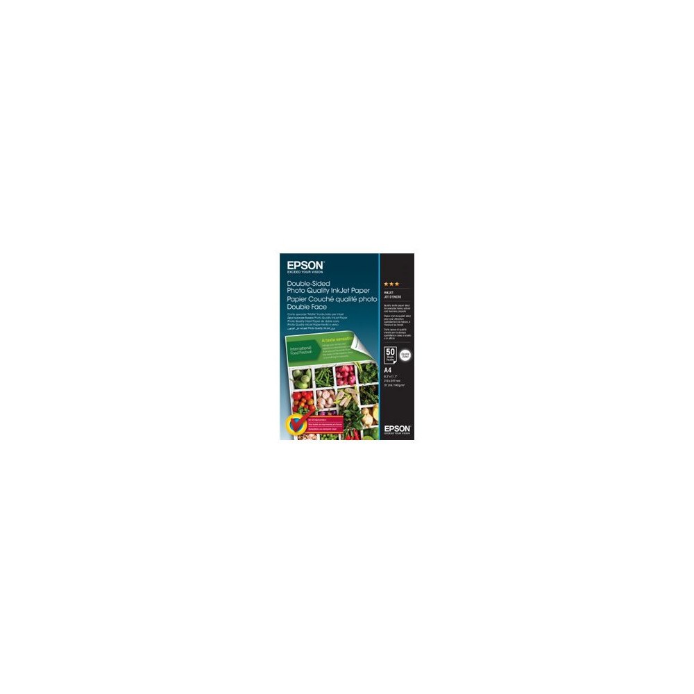 EPSON Epson Double-Sided Photo Quality Inkjet Paper - fotopapper - matt - 50 ark - A4 - 140 g/m²