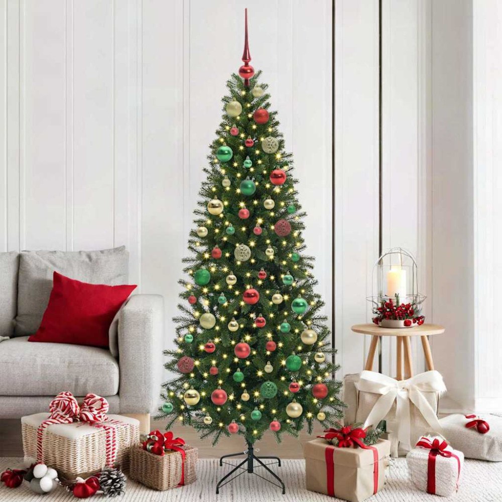 vidaXL Julprydnad Set med 300 LED-lampor 120 pcs Flerfärgsdesign Plast