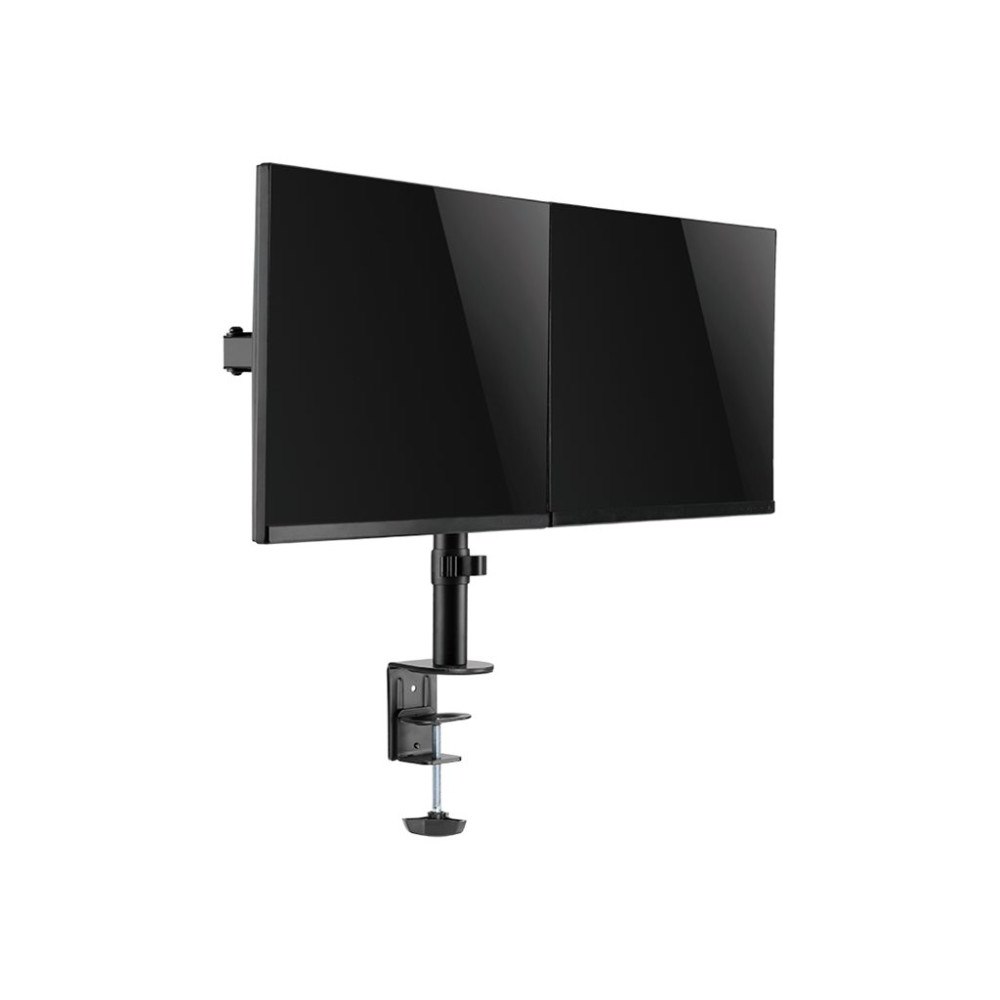 LogiLink LogiLink monteringssats - justerbar arm - för 2 LCD-bildskärmar - svart