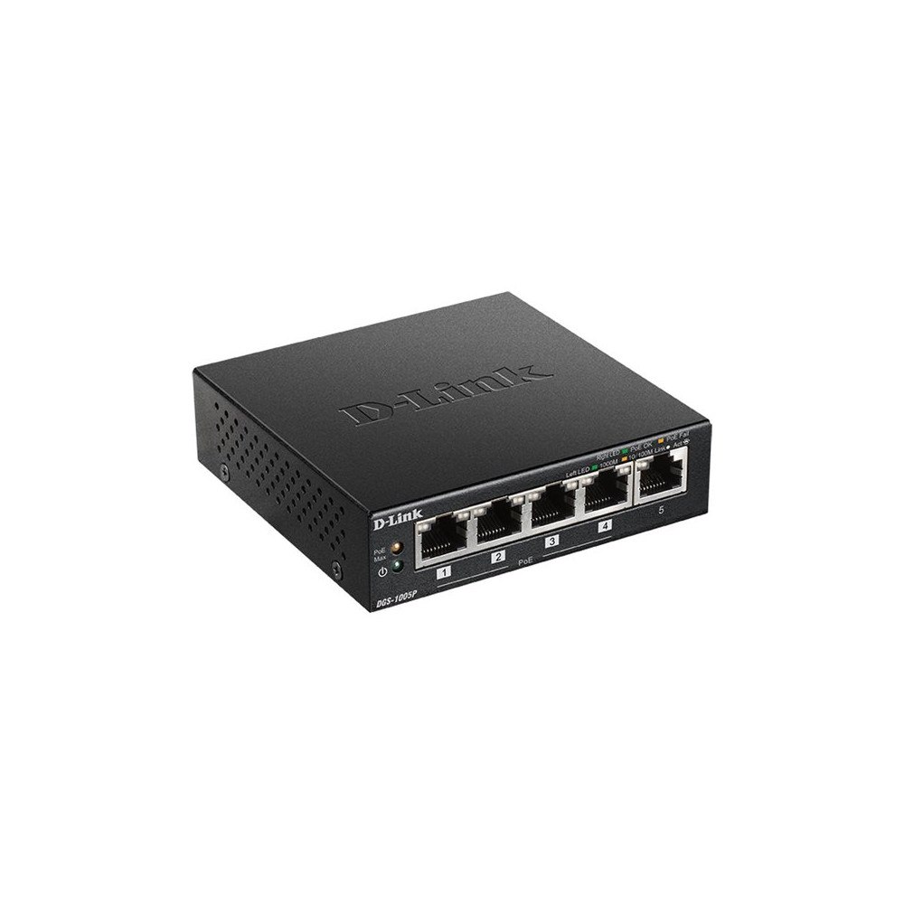 D-Link D-Link DGS 1005P - switch - 5 portar