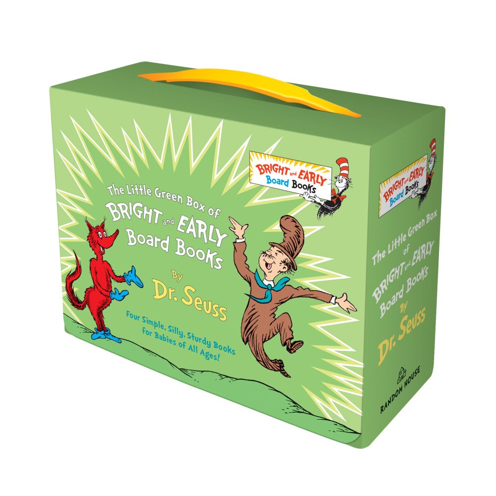 Penguin Random House USA Little Green Boxed Set of Bright and Early Board Books: Fox in Socks; Mr. Brown Can Moo! Can You?; There's a Wocket in M...