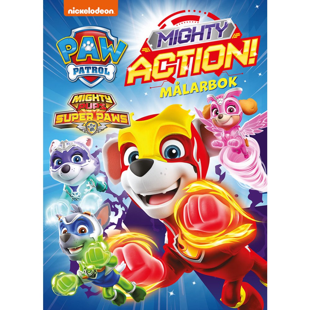Tukan Förlag Paw Patrol. Mighty action! målarbok (häftad)