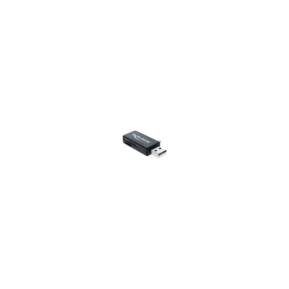 DeLOCK Delock Micro USB OTG Card Reader + USB A male - kortläsare - USB