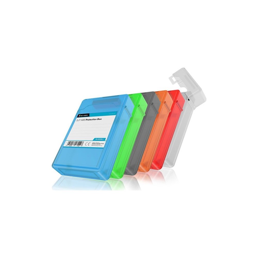 ICYBOX ICY BOX IB-AC602b-6 - satts med skyddande fodral för hårddiskar