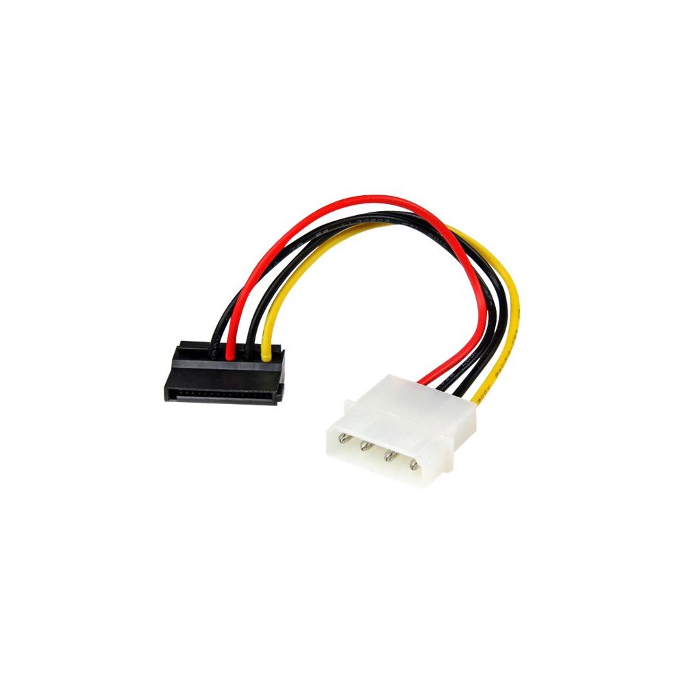 StarTech.com StarTech.com 15 cm 4-stifts Molex till vänstervinklad SATA-strömkabeladapter - strömadapter - SATA-ström till 4 pin inte...