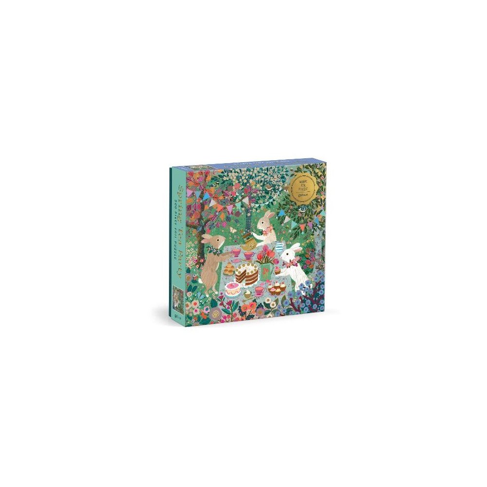 Galison Spring Tea Party 500 Piece Foil Puzzle (bok, eng)
