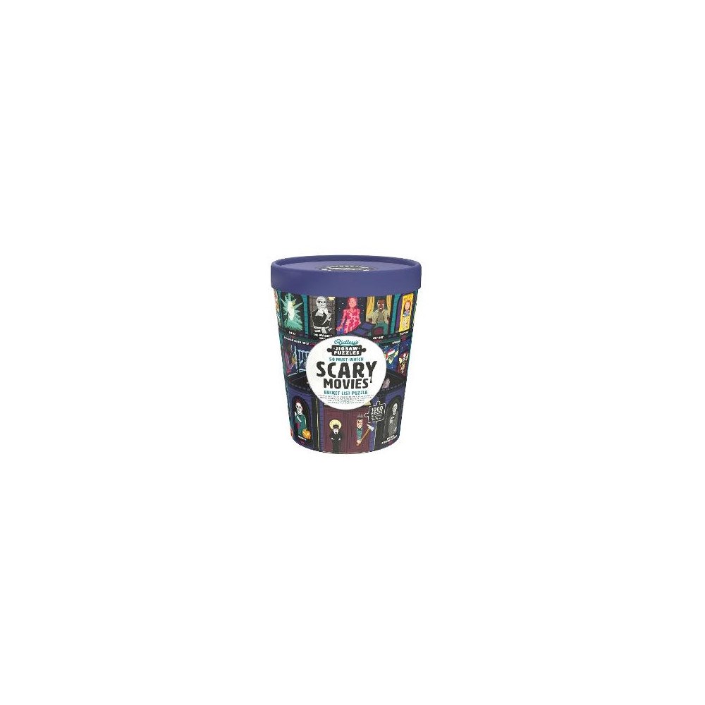 Galison 50 Must-Watch Scary Movies Bucket List 1000-piece Puzzle (bok, eng)