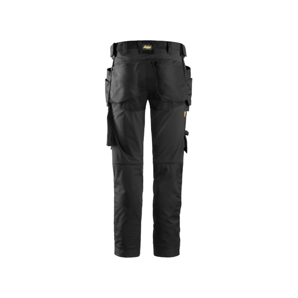Snickers Snickers arbetsbyxor i stretch med hängande fickor 6241 svar...