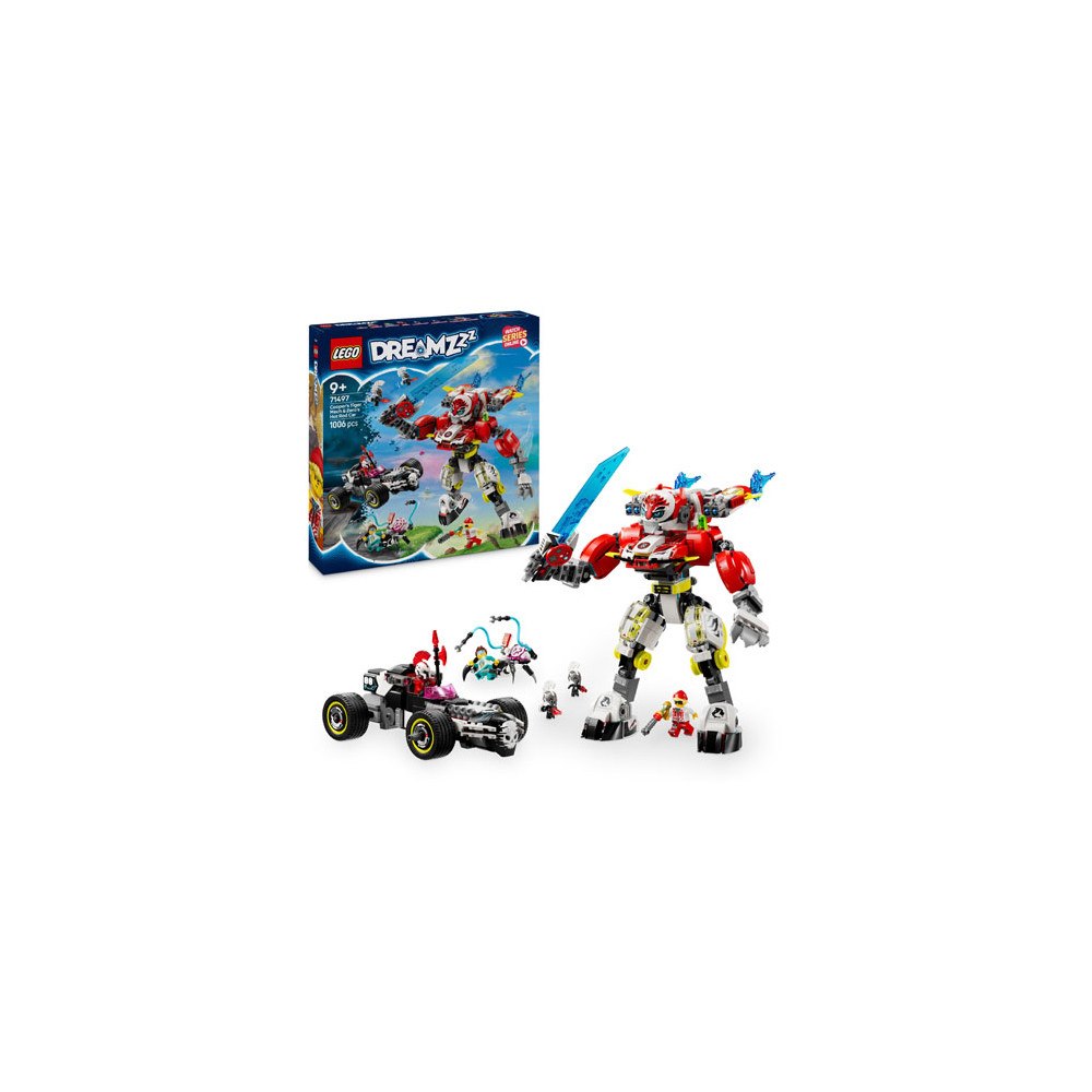 LEGO® LEGO® DREAMZzz™ 71497 Cooper's Tiger Mech & Zero's Hot Rod Car