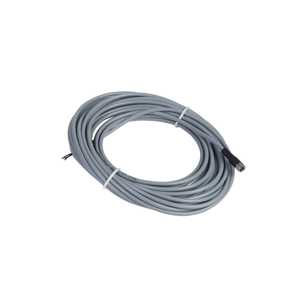 SCHNEIDER ELECTRIC Schneider Electric XZCPV0566L10, 10 m, M8, Honkoppling, Grå,...