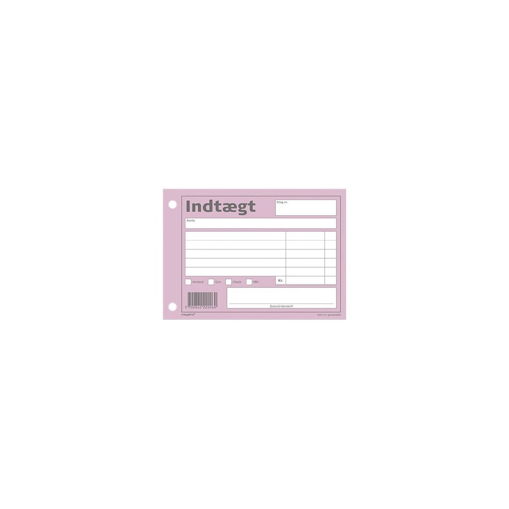 BURDE FÖRLAGS AB Mayland - inkommandeblankett - 100 ark - 200 x 148 mm