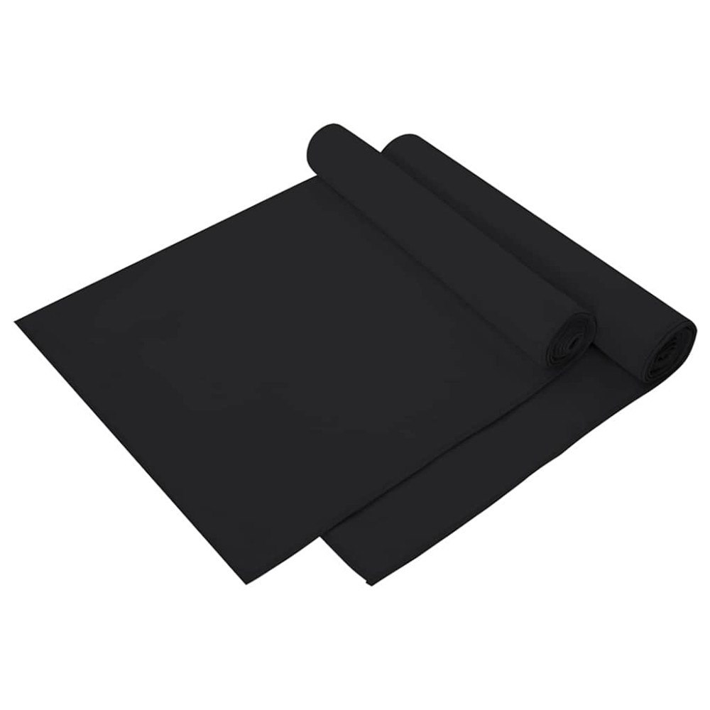 vidaXL Sporthanddukar 2 pcs Svart 140 x 70 cm Polyester och polyamid