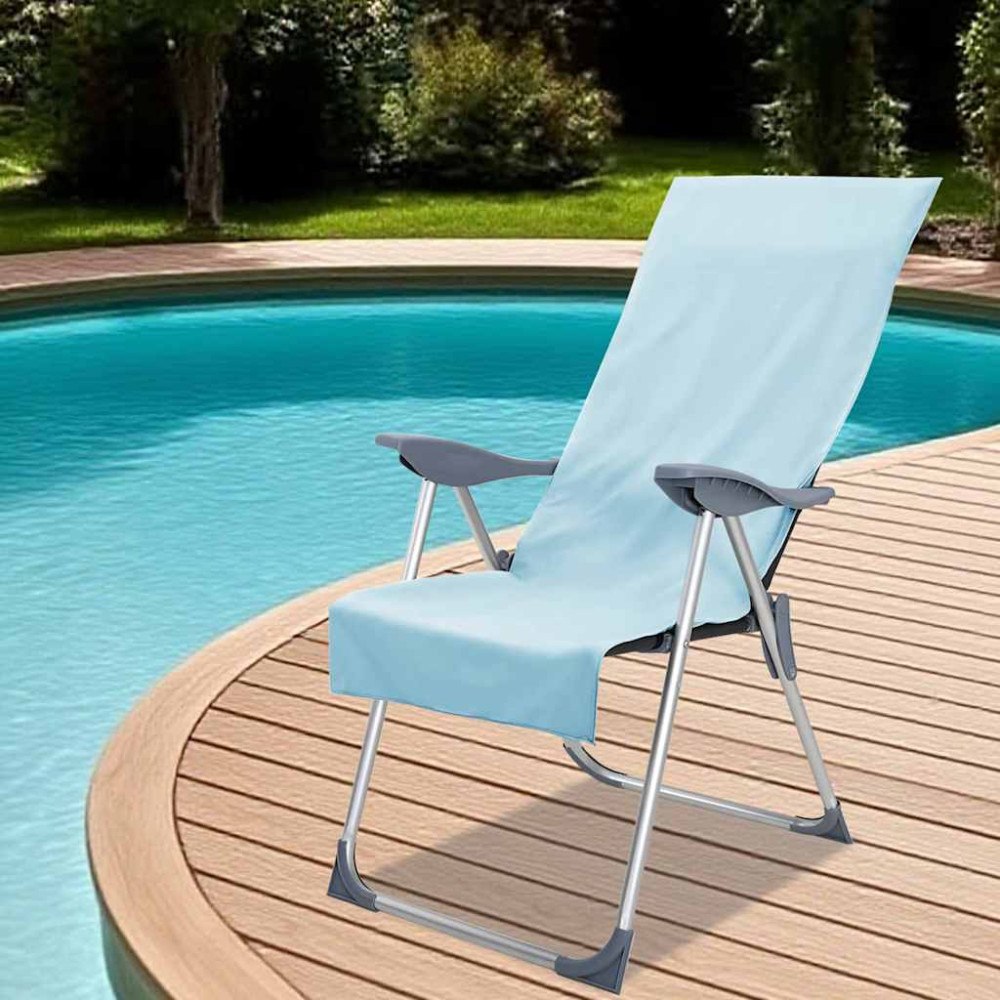 vidaXL Utomhus Stols Handdukar 2 pcs Grön 130 x 60 cm