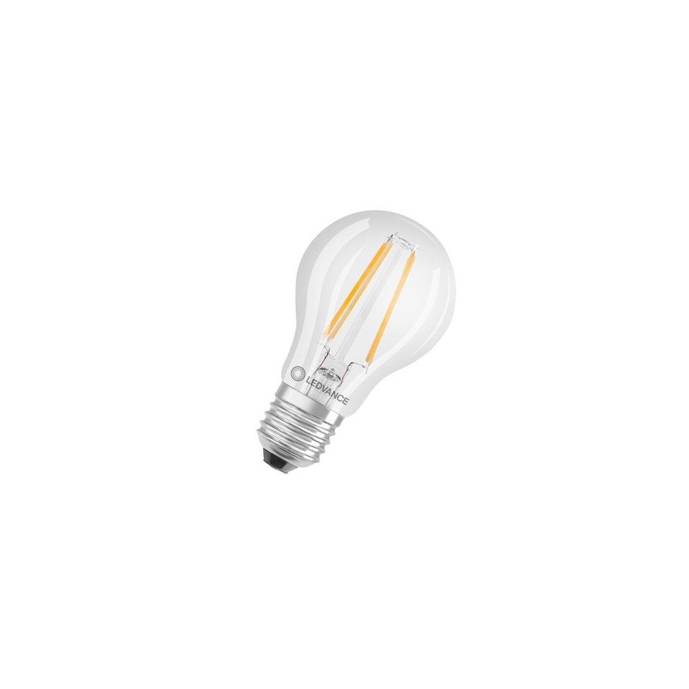 LEDVANCE LEDVANCE PERFORMANCE - LED-glödlampa med filament - form: A60 - klar finish - E27 - 4.8 W - varmt vitt ljus - 2700 K