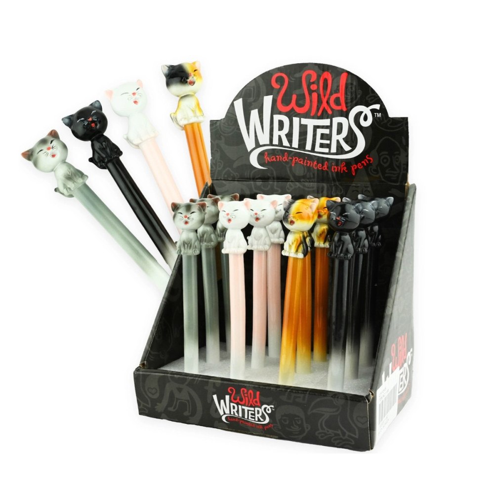 Robetoy Minidisplay Pen Cat Polystone 12psc