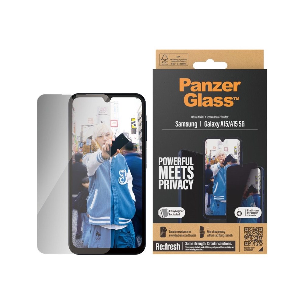 PanzerGlass PanzerGlass - skärmskydd för mobiltelefon - ultrabred passning med EasyAligner