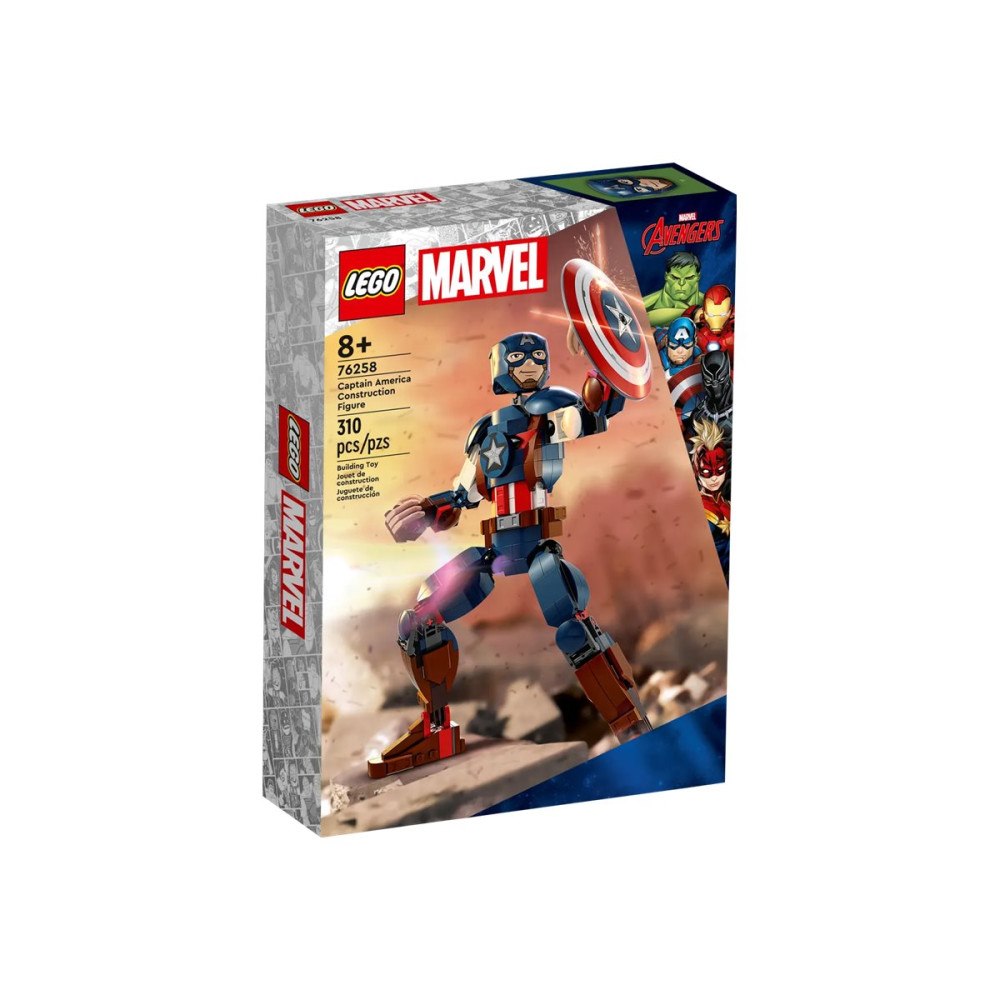 LEGO LEGO Marvel Avengers 76258 - Captain America Construction Figure - byggsats