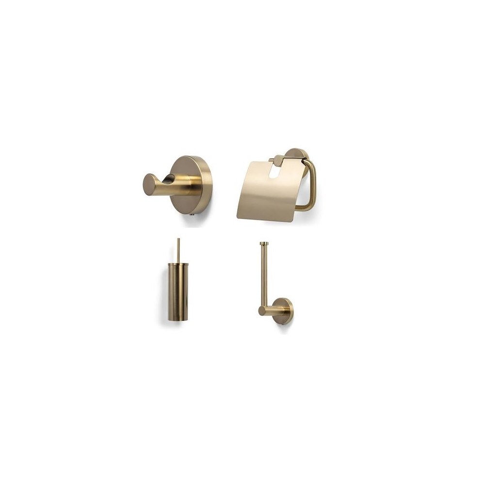 blue label BLUE LABEL Badrumstillbehör i borstat guld