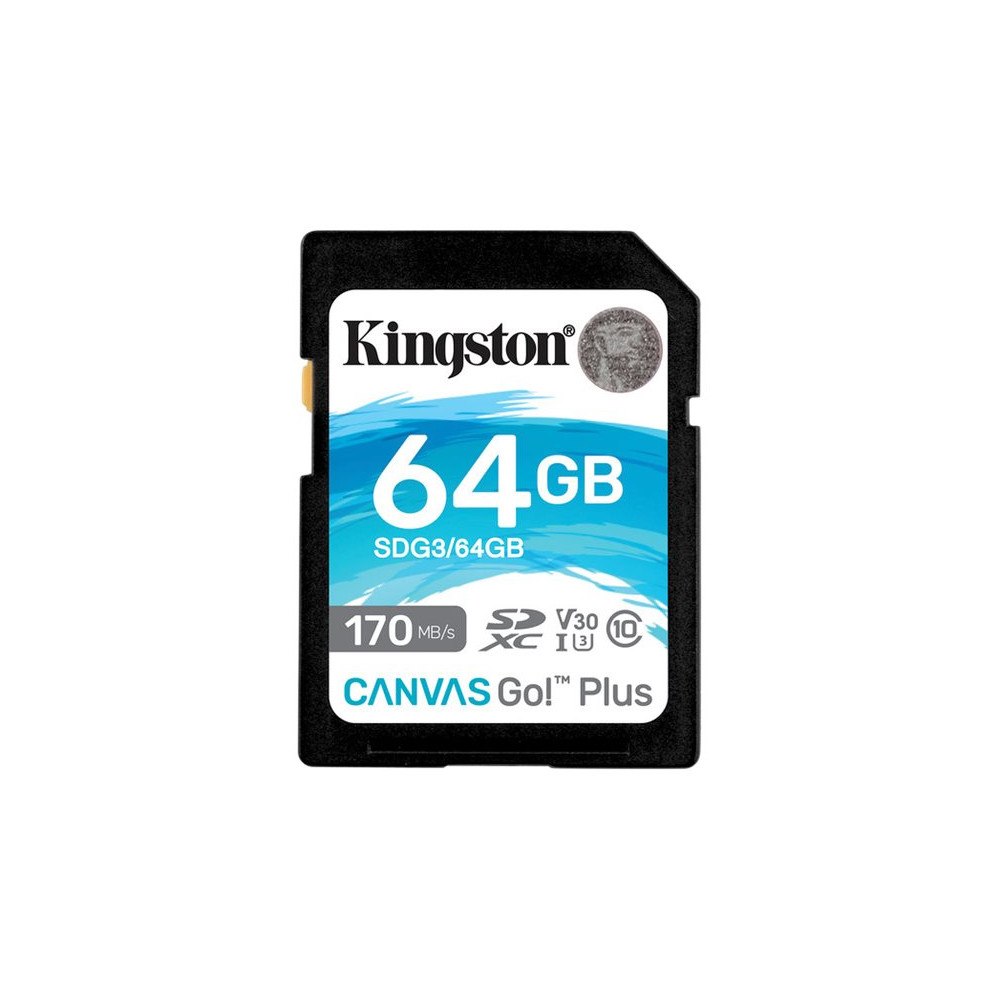 Kingston Technology Kingston Canvas Go! Plus - flash-minneskort - 64 GB - SDXC UHS-I