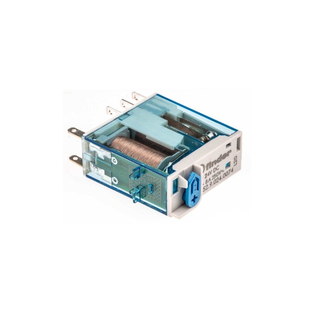 FINDER FINDER Industriellt relä 8A (15A), 2CO, 24VDC. för uttag och...