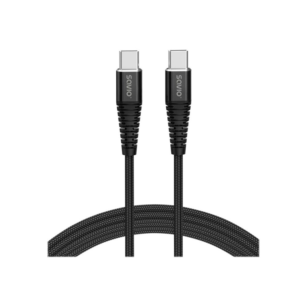 SAVIO SAVIO - USB typ C-kabel - USB-C till USB-C - 2 m
