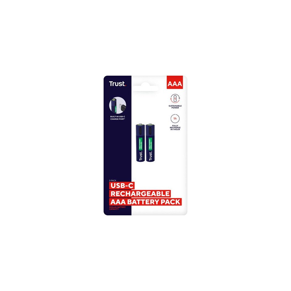 Trust Batteri Laddbar TRUST AAA USB-C 2/fp