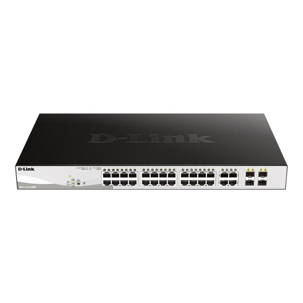 D-Link D-Link DGS 1210-28MP - switch - 28 portar - smart - rackmonterbar