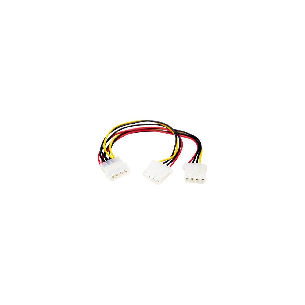 StarTech.com StarTech.com LP4 till 2x LP4 ström Y-splitterkabel M/F - strömkabel - 4 pin intern effekt till 4 pin intern effekt - 0.2...