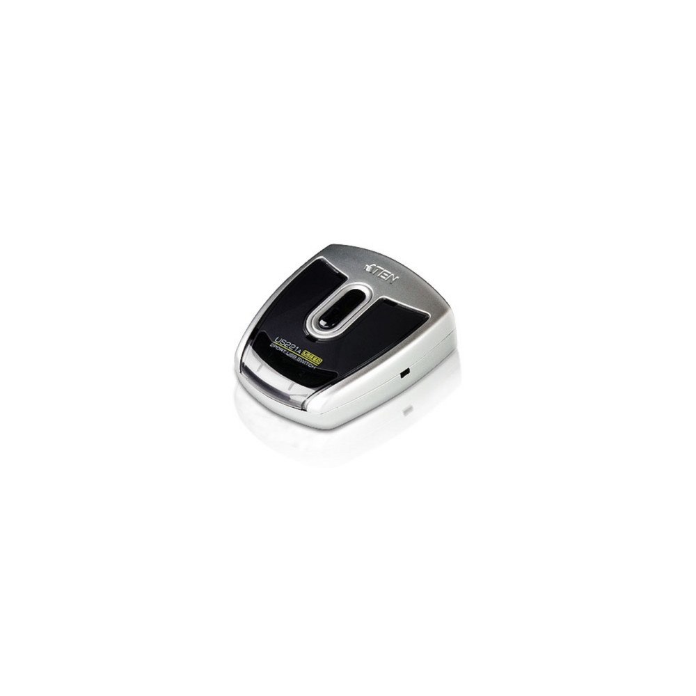 ATEN Technology ATEN 2-portars USB 2.0-kringutrustningsswitch, Plast, 0
