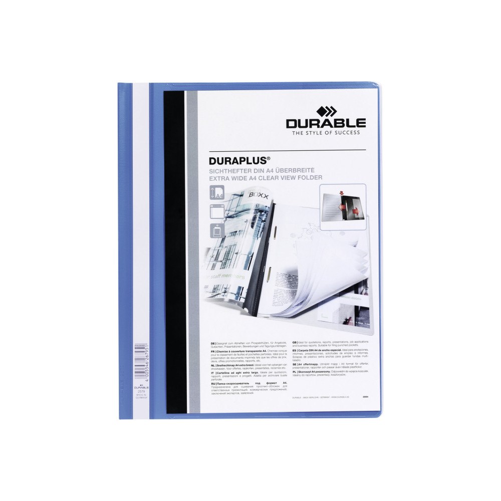 Durable DURABLE DURAPLUS - rapportfil - för A4 - blå