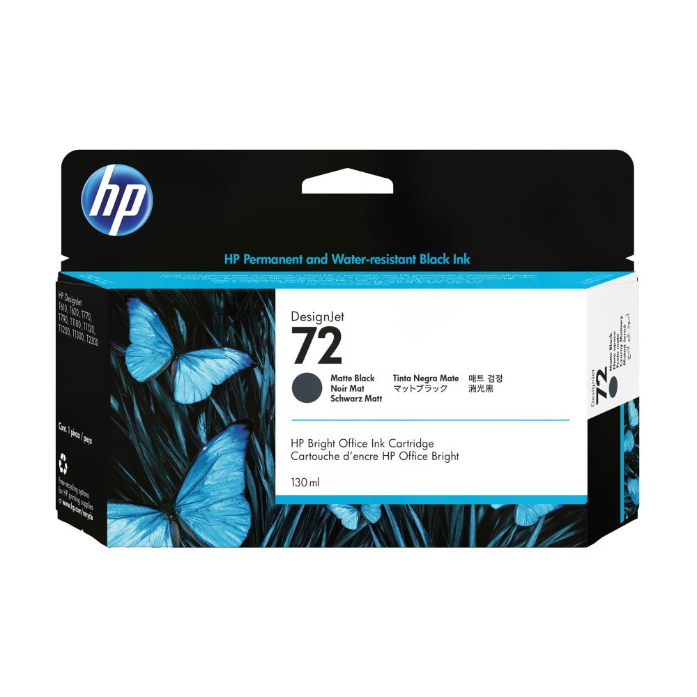 HP HP 72 - mattsvart - original - bläckpatron