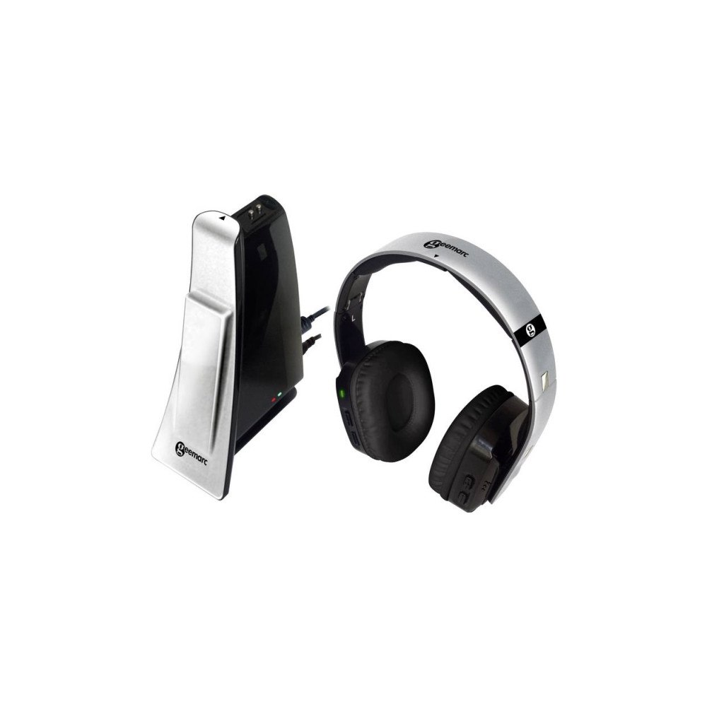 Geemarc Geemarc CL7400 OPTI Over Ear-hörlurar Trådlös TV Silver-Svar...