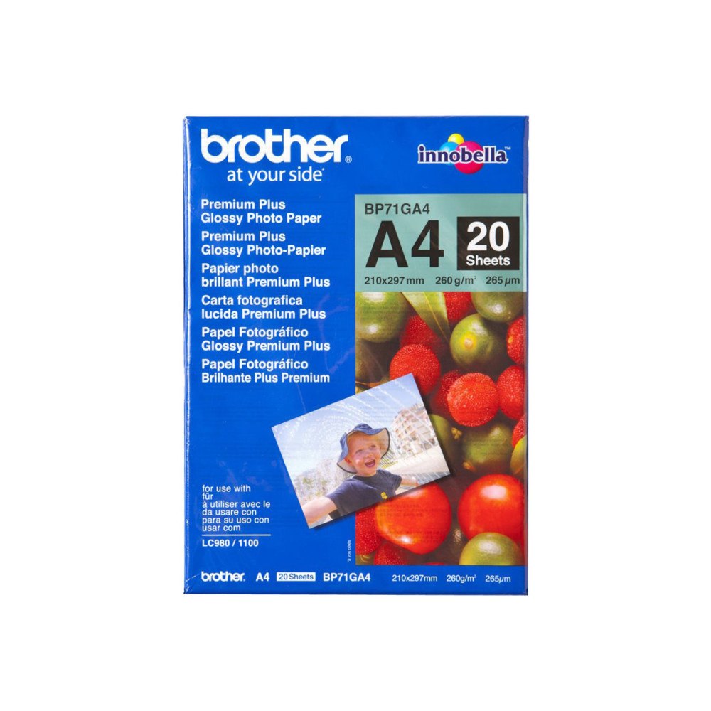 Brother Brother Innobella Premium Plus BP71GA4 - fotopapper - blank - 20 ark - A4 - 260 g/m²