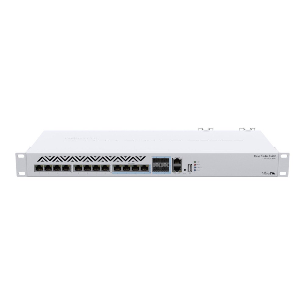 MikroTik MikroTik Cloud Router Switch CRS312-4C+8XG-RM - switch - 12 portar - Administrerad - rackmonterbar